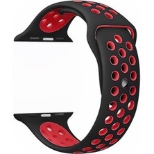 Schulzz Apple Watch Premium 38-40 mm 2-3-4-5 Uyumlu Spor Delikli Silikon Kordon