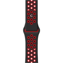 Schulzz Apple Watch Premium 38-40 mm 2-3-4-5 Uyumlu Spor Delikli Silikon Kordon