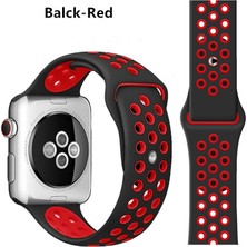 Schulzz Apple Watch Premium 38-40 mm 2-3-4-5 Uyumlu Spor Delikli Silikon Kordon