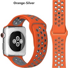 Schulzz Apple Watch Premium 38-40 mm 2-3-4-5 Uyumlu Spor Delikli Silikon Kordon