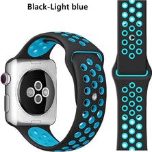 Schulzz Apple Watch Premium 42-44 mm 2-3-4-5 Uyumlu Spor Delikli Silikon Kordon