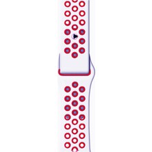 Schulzz Apple Watch Premium 38-40 mm 2-3-4-5 Uyumlu Spor Delikli Silikon Kordon