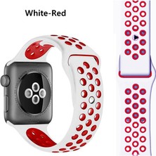 Schulzz Apple Watch Premium 38-40 mm 2-3-4-5 Uyumlu Spor Delikli Silikon Kordon