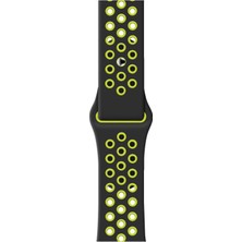 Schulzz Apple Watch Premium 42-44 mm 2-3-4-5 Uyumlu Spor Delikli Silikon Kordon