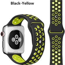 Schulzz Apple Watch Premium 42-44 mm 2-3-4-5 Uyumlu Spor Delikli Silikon Kordon