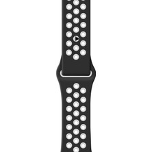 Schulzz Apple Watch Premium 38-40 mm 2-3-4-5 Uyumlu Spor Delikli Silikon Kordon