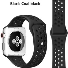 Schulzz Apple Watch Premium 42-44 mm 2-3-4-5 Uyumlu Spor Delikli Silikon Kordon