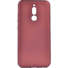 Tekno Grup Xiaomi Redmi 8 Kılıf Mat Premium Silikon Kılıf - Bordo