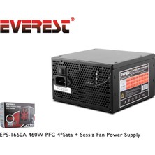 Everest Eps-1660A 460W Pfc 4*Sata Power Supply