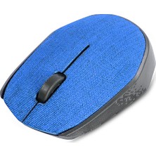 Everest KM-218 USB Mavi 2.4Ghz Kumaş Yüzey Kablosuz Mouse