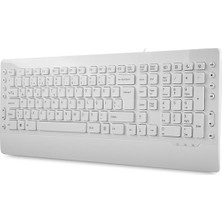 Everest Km-3850 Beyaz Q Multimedia Klavye + Mouse