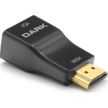 Dark HDMI - VGA Dijital - Analog Dönüştürücü (Ses Desteği Yok) (DK-HD-AHDMIXVGA5)