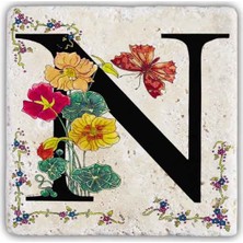 Oscar Stone Decor Harf Bardak Altlığı