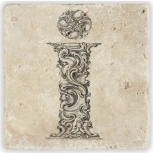 Oscar Stone Decor Harf Bardak Altlığı