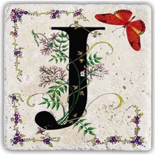 Oscar Stone Decor Harf Bardak Altlığı