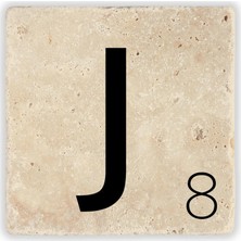 Oscar Stone Decor Harf Bardak Altlığı