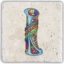 Oscar Stone Decor Harf Bardak Altlığı