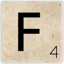 Oscar Stone Decor Harf Bardak Altlığı