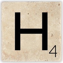 Oscar Stone Decor Harf Bardak Altlığı