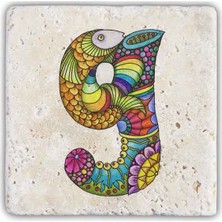 Oscar Stone Decor Harf Bardak Altlığı