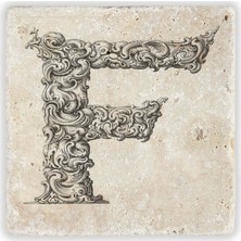 Oscar Stone Decor Harf Bardak Altlığı