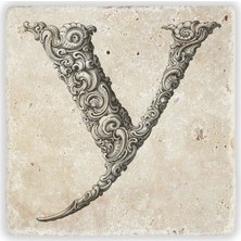Oscar Stone Decor Harf Bardak Altlığı