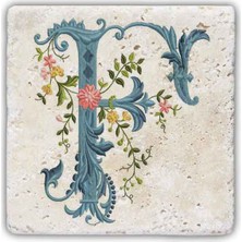 Oscar Stone Decor Harf Bardak Altlığı