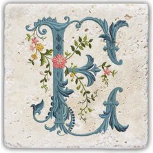 Oscar Stone Decor Harf Bardak Altlığı