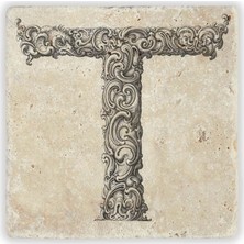 Oscar Stone Decor Harf Bardak Altlığı