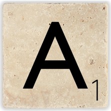 Oscar Stone Decor Harf Bardak Altlığı