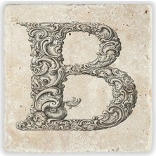 Oscar Stone Decor Harf Bardak Altlığı