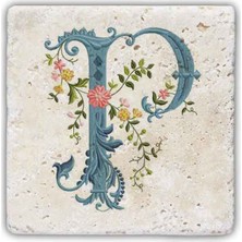 Oscar Stone Decor Harf Bardak Altlığı