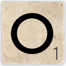 Oscar Stone Decor Harf Bardak Altlığı