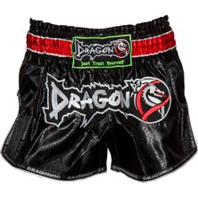 Dragon Retro Muay Thai Şortu - Siyah