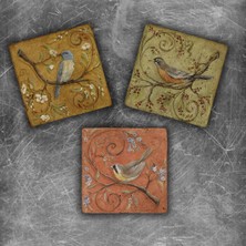 Oscar Stone Decor Doğaltaş Magnet - 3'lü Set