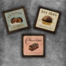 Oscar Stone Decor Doğaltaş Magnet - 3'lü Set