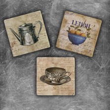 Oscar Stone Decor Doğaltaş Magnet - 3'lü Set