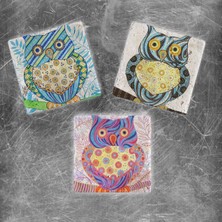 Oscar Stone Decor Doğaltaş Magnet - 3'lü Set