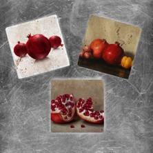Oscar Stone Decor Doğaltaş Magnet - 3'lü Set