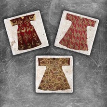 Oscar Stone Decor Doğaltaş Magnet - 3'lü Set