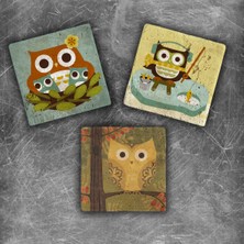 Oscar Stone Decor Doğaltaş Magnet - 3'lü Set