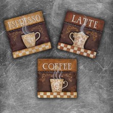 Oscar Stone Decor Doğaltaş Magnet - 3'lü Set