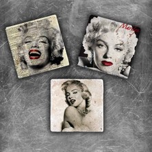 Oscar Stone Decor Doğaltaş Magnet - 3'lü Set