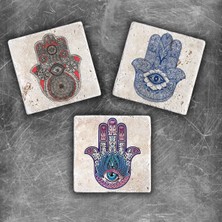 Oscar Stone Decor Doğaltaş Magnet - 3'lü Set