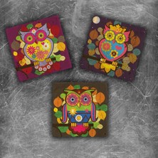 Oscar Stone Decor Doğaltaş Magnet - 3'lü Set