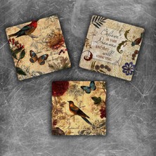 Oscar Stone Decor Doğaltaş Magnet - 3'lü Set