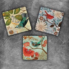 Oscar Stone Decor Doğaltaş Magnet - 3'lü Set