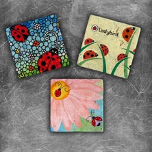 Oscar Stone Decor Doğaltaş Magnet - 3'lü Set
