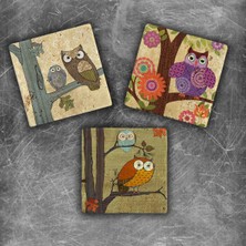 Oscar Stone Decor Doğaltaş Magnet - 3'lü Set