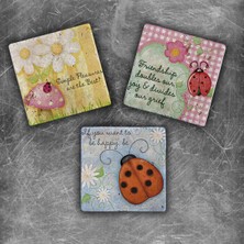 Oscar Stone Decor Doğaltaş Magnet - 3'lü Set